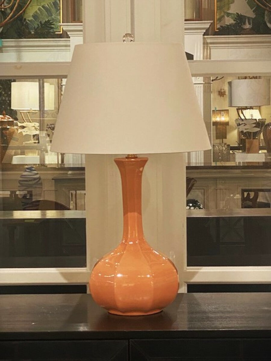 Mesa Peach Hex Lamp