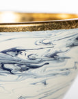 Blue And White Marbleized Bowl