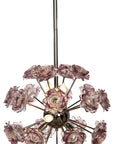 Glass Flower Chandelier