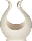 Antique White Wave Vase