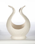 Antique White Wave Vase