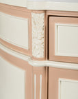 Antique Cream - Pink Commode