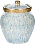 Medium Blue And White Jar