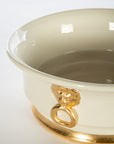 White & Gold Center Piece Bowl