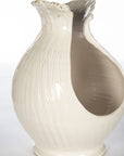 Antique White Wave Vase