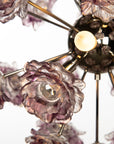 Glass Flower Chandelier