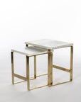 White Marble Nesting Tables